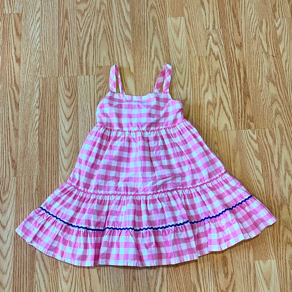 Tahari Pink Gingham Dress size 7